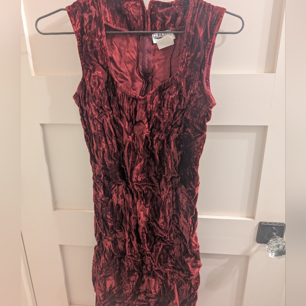 Vintage 90s Crimson Red Dress
